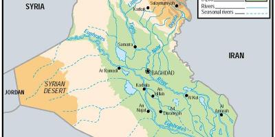 Kort over Irak højde