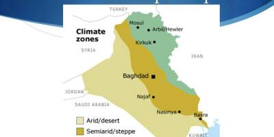 Kort over Irak klima