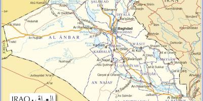Kort over Irak veje